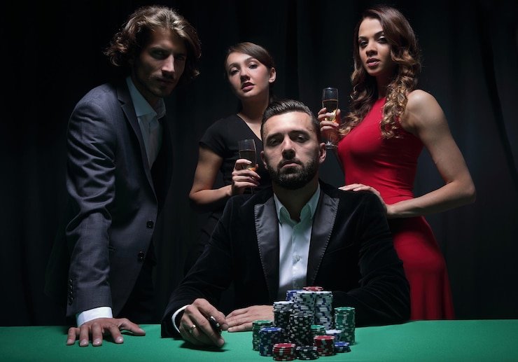 Casino-style slot and wheel games interface on mobile device